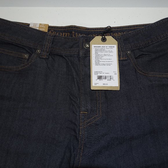 Prana Bridger Jeans Denim Mens W36 x 32 Inseam NWT - Picture 3 of 9